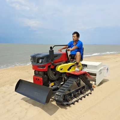 1000 mm Largura de limpeza Máquina de limpeza de praia por trator para processo de limpeza alcalina