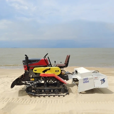 HANDSOMER 1000/LFX-100 Trator de limpeza de praia puxado por carro para areia molhada ou seca