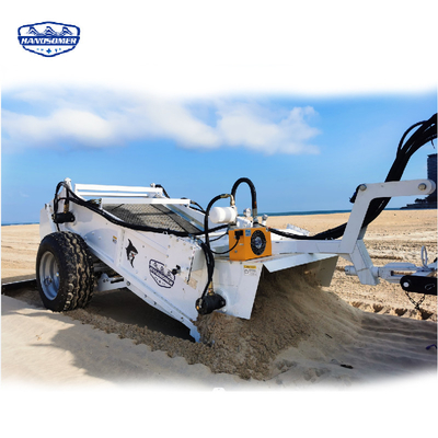 Máquina de limpeza de praia de 1200 kg para operações de recolha de pedras de 20000-30000 m'/h