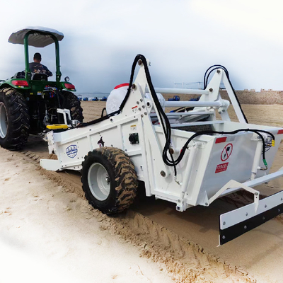 Walking Behind Beach Cleaner para 80HP Tractor Attachment 2000rmin Velocidade 20000-30000m'/h