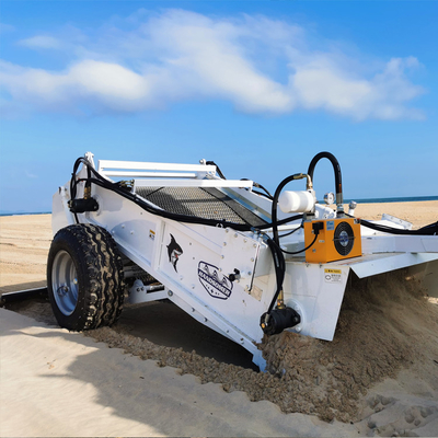 70HP Tractor Attachment 1400mm Screen de aço inoxidável Beach Cleaner para limpeza de areia