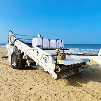 2300 kg Pesos Limpeira de areia de praia para reboque de tractor peneira detritos de areia molhada ou seca