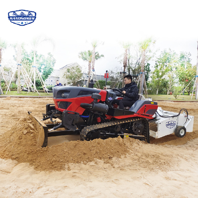 Máquina de limpeza de praia de 800 kg com tela vibratória controlada hidraulicamente para praia de areia