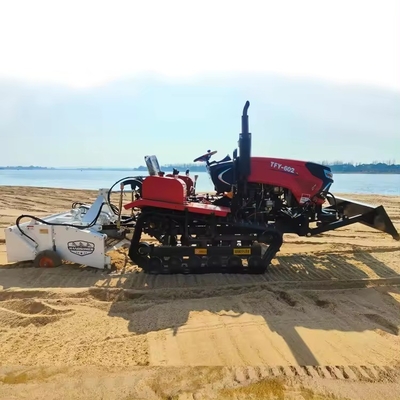 Ecrã de vibração controlado hidráulicamente limpador de areia de praia ecologicamente amigável